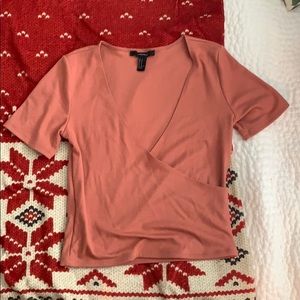Short sleeve wrap top!